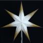 Preview: Meteor Goldcrash white - Foldable glowing star, paper poinsettia with 7 points, 60 cm